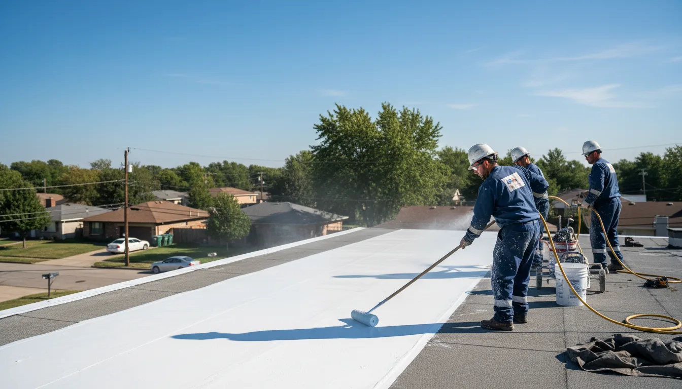 Commercial roof coating in Powdersville, SC near me